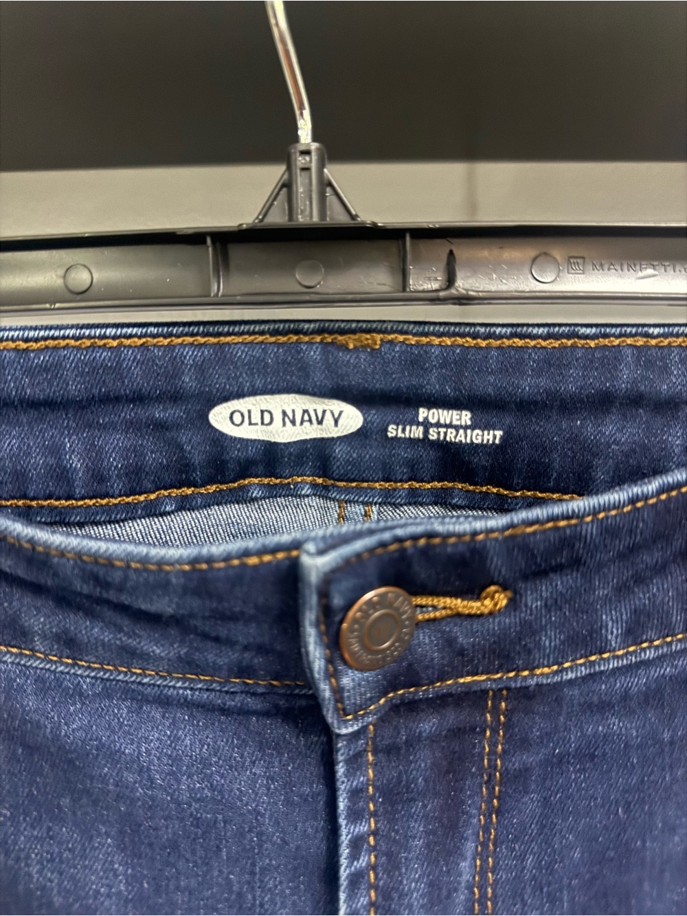 Old Navy Women’s Blue Power Slim Straight Jeans